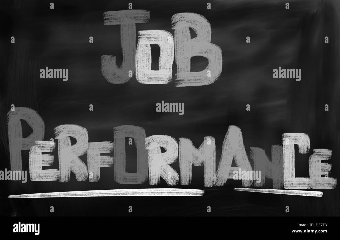 Job-Performance-Konzept Stockfoto