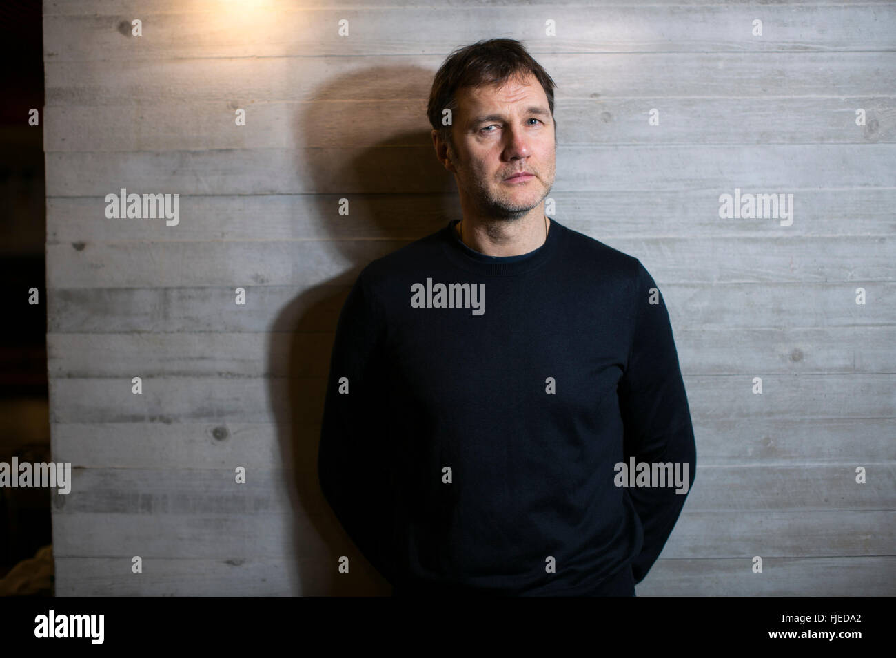 Schauspieler David Morrissey im Everyman Theatre Liverpool Stockfoto