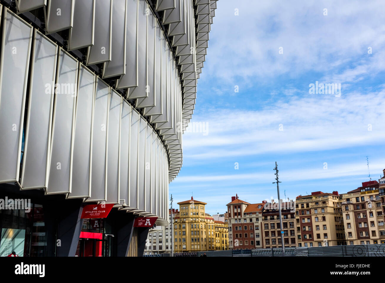 Das neue San Mamés Stadion, Bilbao, Spanien. Heimat von Athletic Bilbao-Fußball-Nationalmannschaft Stockfoto