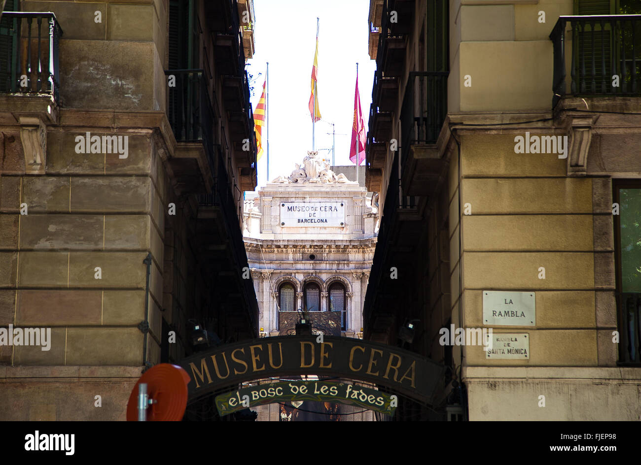 Ein Wachsfigurenkabinett - Museo de Cera de in Barcelona Stockfoto