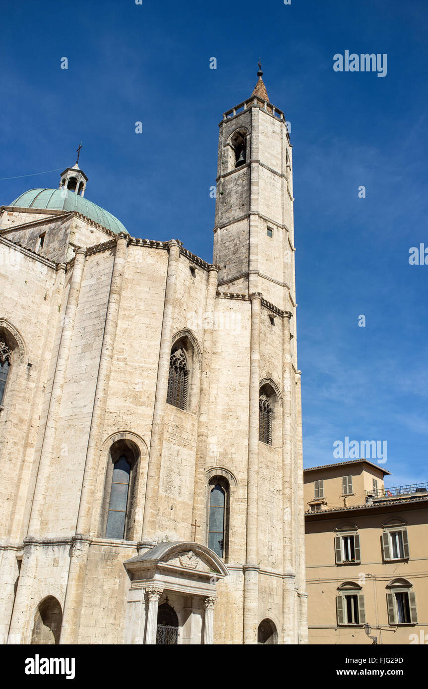 Kirche San Francesco Ascoli Piceno Marche Italien Stockfoto