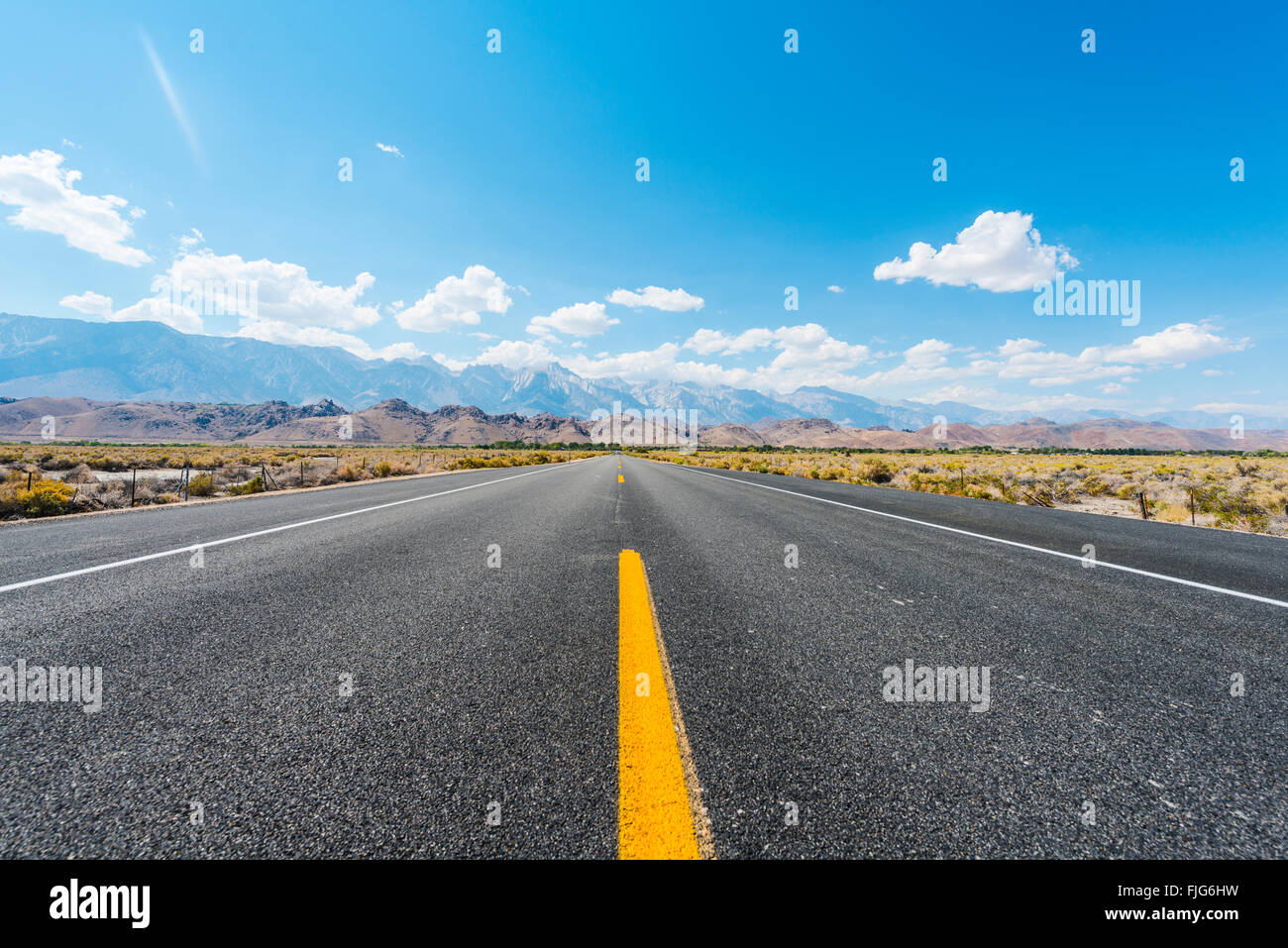 Highway 190, Road, Death Valley, Death Valley Nationalpark, Kalifornien, USA Stockfoto