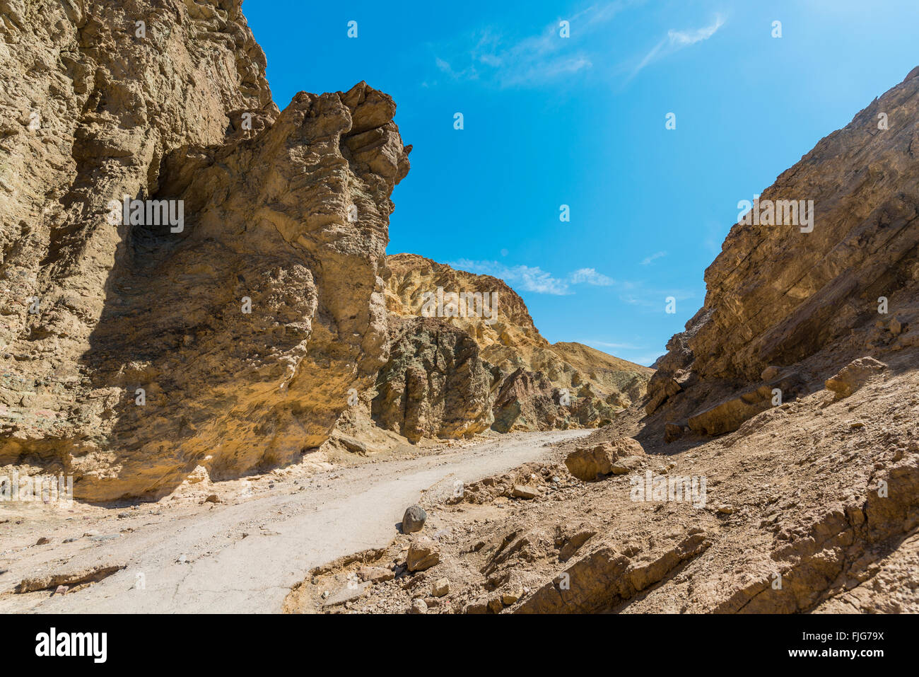 Golden Canyon, Death Valley Nationalpark, Mojave-Wüste, Kalifornien, USA Stockfoto