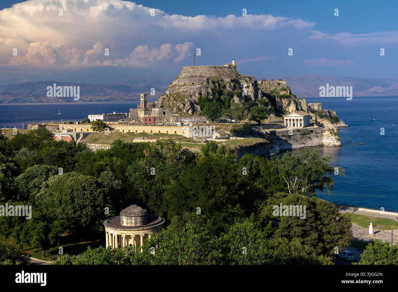 Alte Festung, Kerkira, Corfu Stockfoto