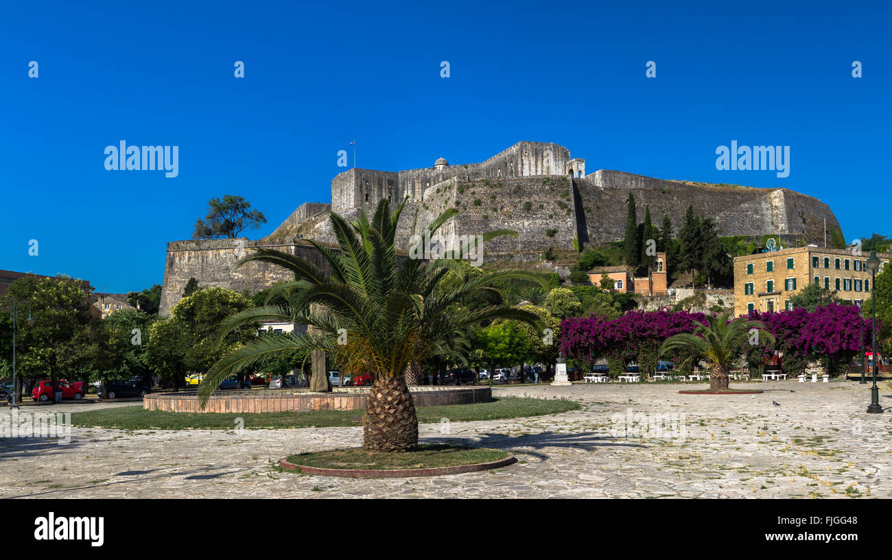 Neue Festung, Kerkira, Corfu Stockfoto