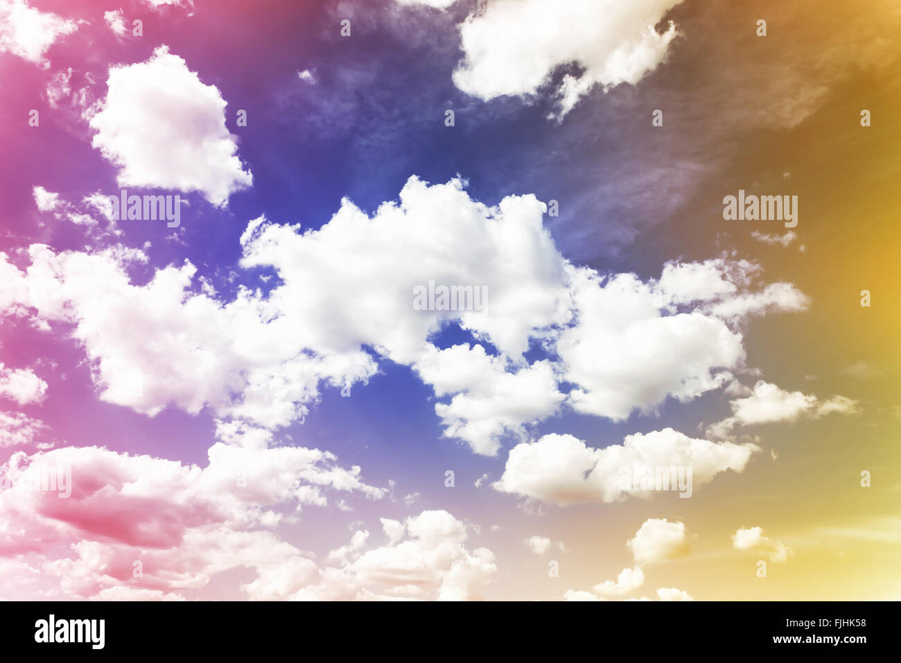 Abstrakt bunt verträumt Himmel mit romantischen weiche Stimmung Stockfoto