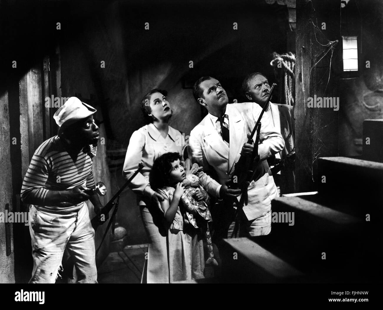 CLARENCE MUSE, Fay Wray, JACK HOLT, ARNOLD KORFF, Black Moon, 1934 Stockfoto