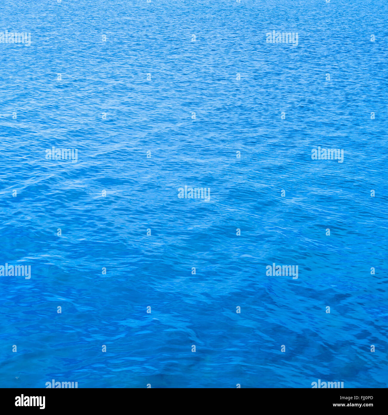 Blauwasser Oberfläche Hintergrund, Struktur oder Muster Stockfoto