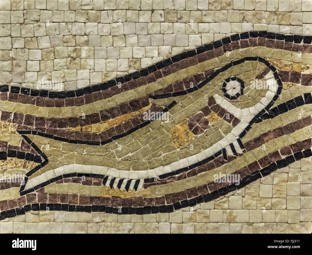 Mosaik-nationale Entwürfe Jordan Stockfoto
