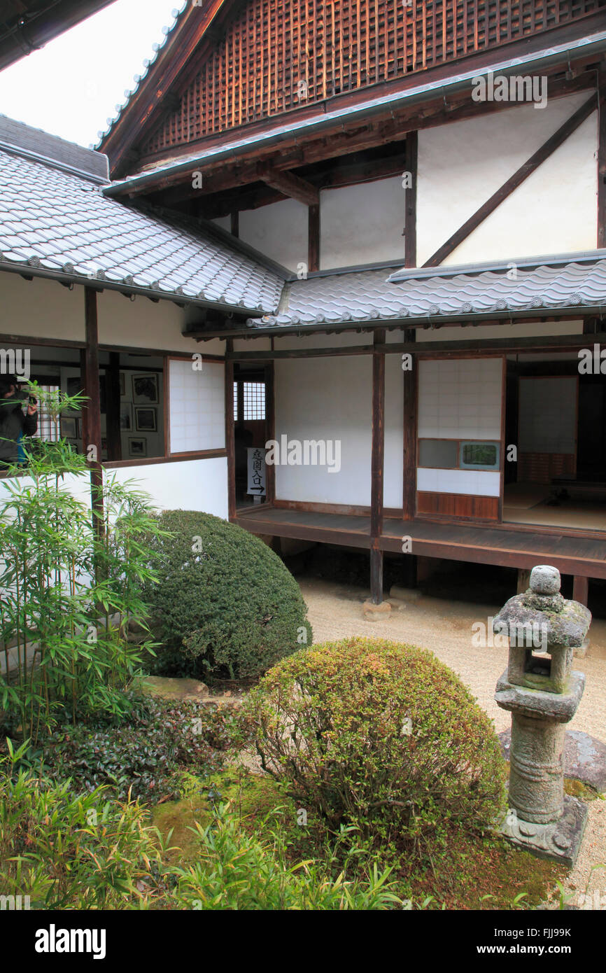 Japan, Takahashi, Raikyuji Tempel, Garten, Präfektur Okayama Stockfoto