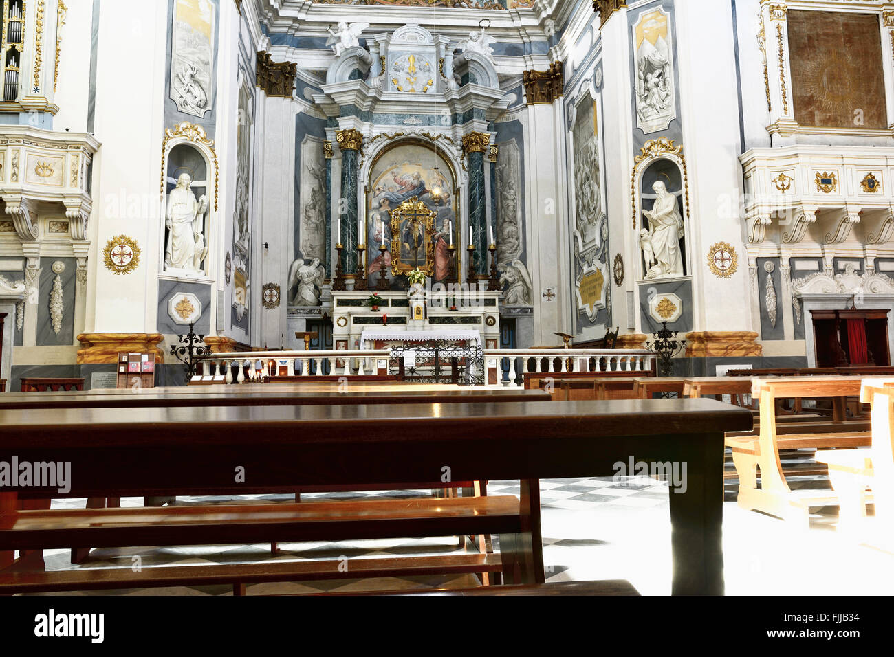 Kirche des Heiligen Kreuzes - Chiesa del Santissimo Crocifisso - San Miniato. Pisa, Toskana, Italien Stockfoto