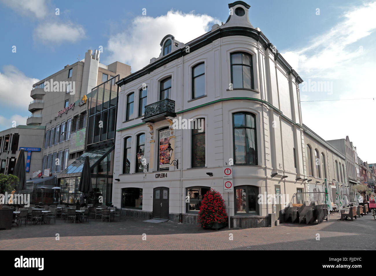 Das Plein 4 Restaurant und Bar in Eindhoven, Noord-Brabant, Niederlande. Stockfoto