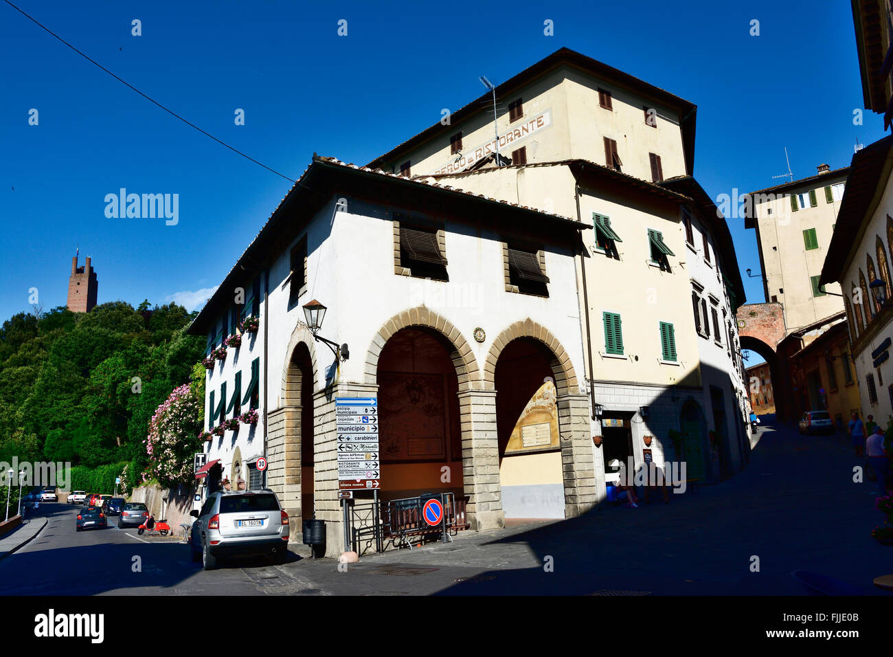 San Miniato ist eine Stadt und Comune in der Provinz Pisa in der Region Toskana, Italien. Stockfoto