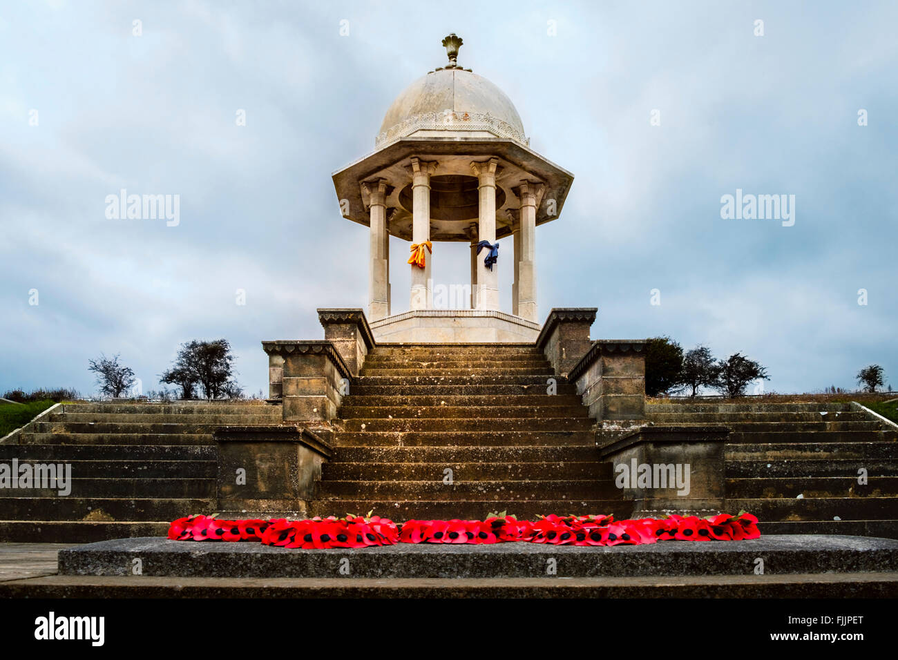 Die Chattri. Denkmal, errichtet um zu Ehren der indischen Toten des ersten Weltkrieges Patcham in der Nähe von Brighton, Sussex Stockfoto