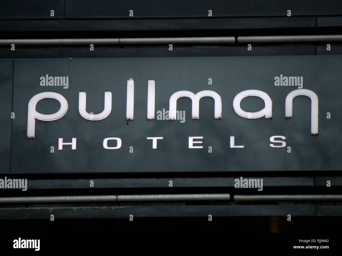 Markenname: "Pullman Hotels", Berlin. Stockfoto