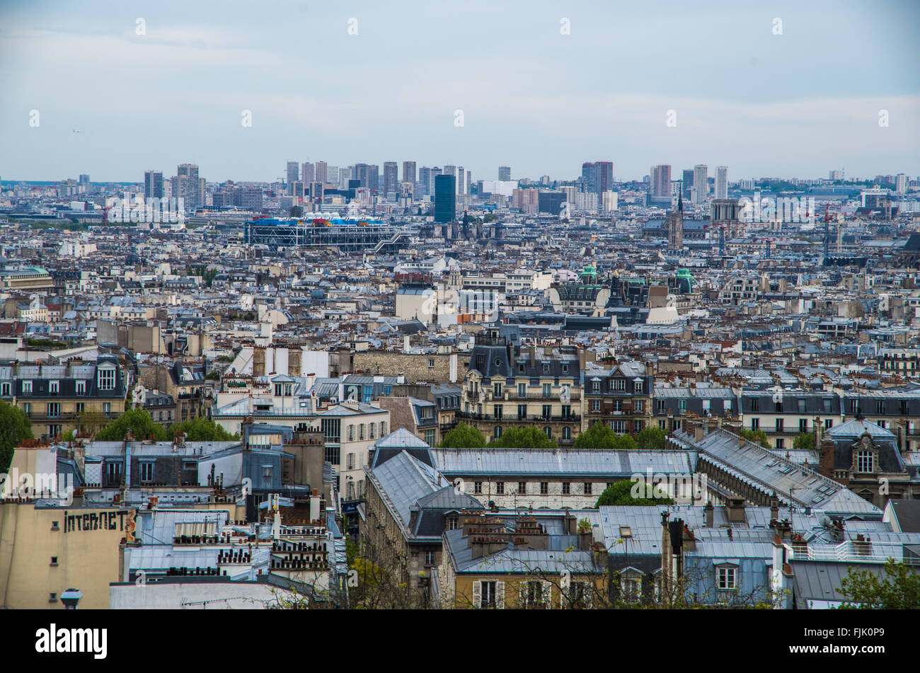 Paris Frankreich 2014 April 20, Details zu den historischen Gebäuden und Straßen rund um Paris Stockfoto