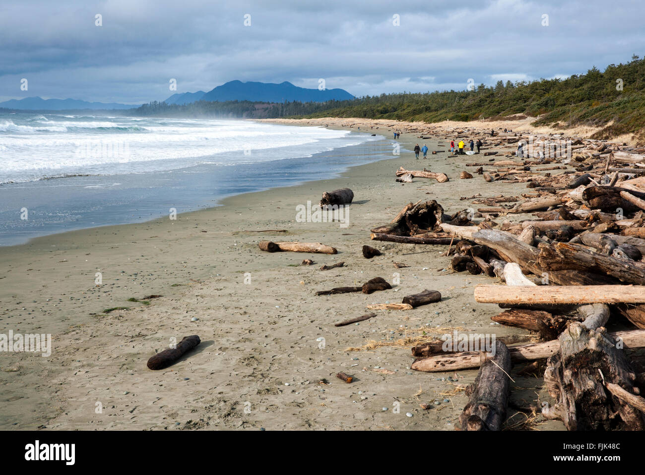 Wickaninnish Beach - Pacific Rim National Park, Tofino, Vancouver Island, British Columbia, Kanada Stockfoto