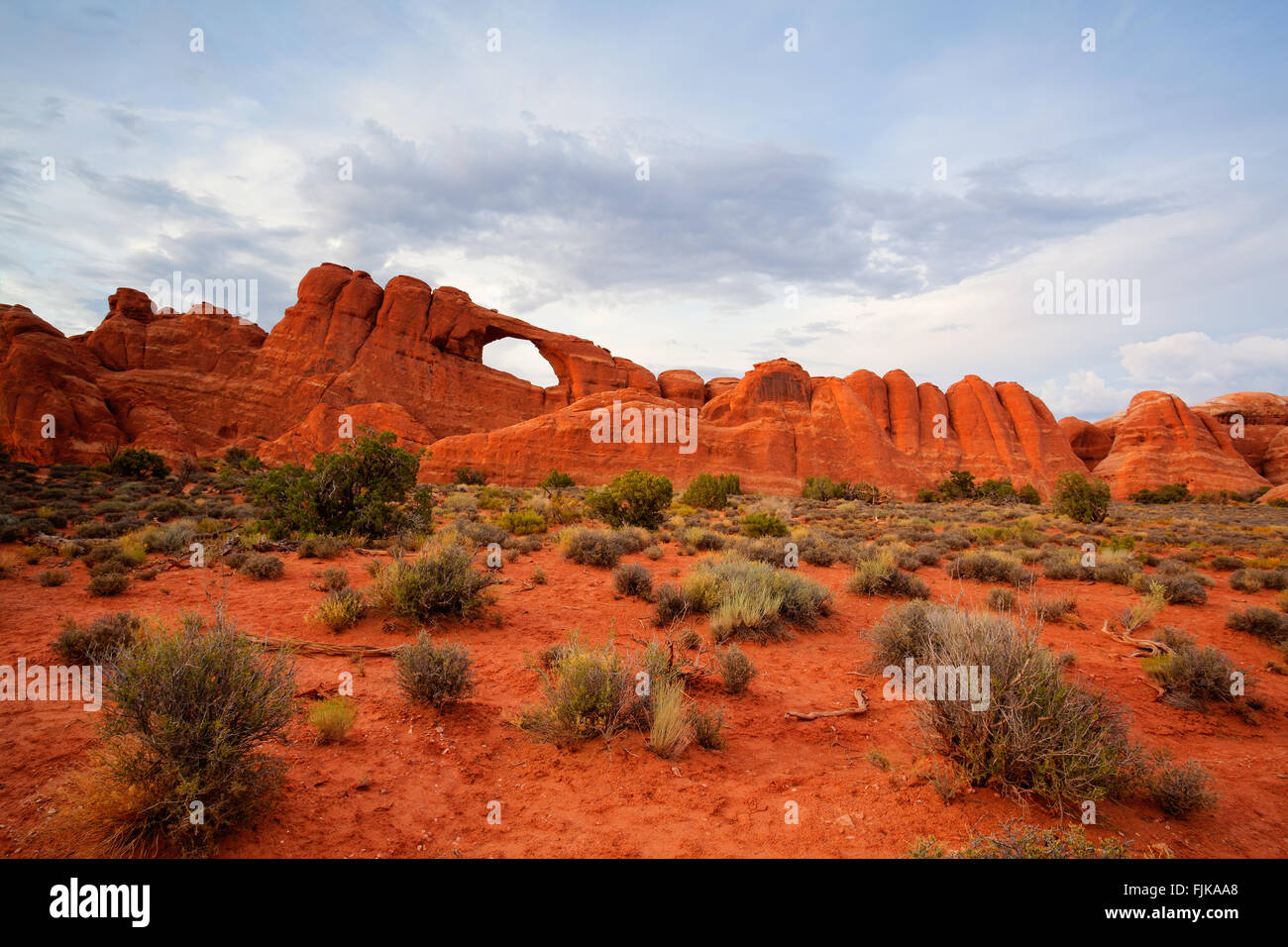 Szenen aus berühmten Arches-Nationalpark, Moab, Utah, USA Stockfoto