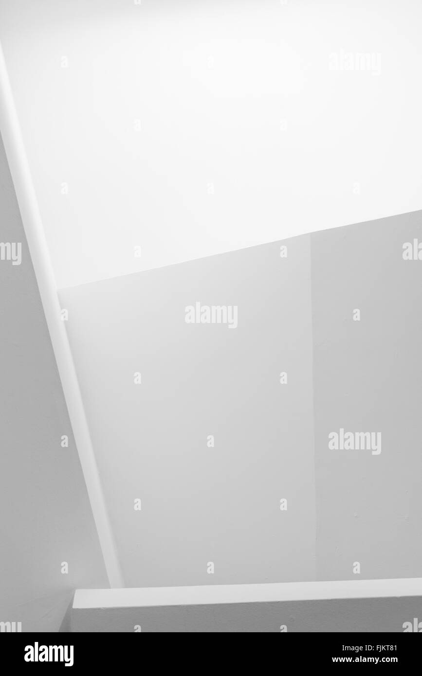 Architektonischen Linien in weiß Stockfoto