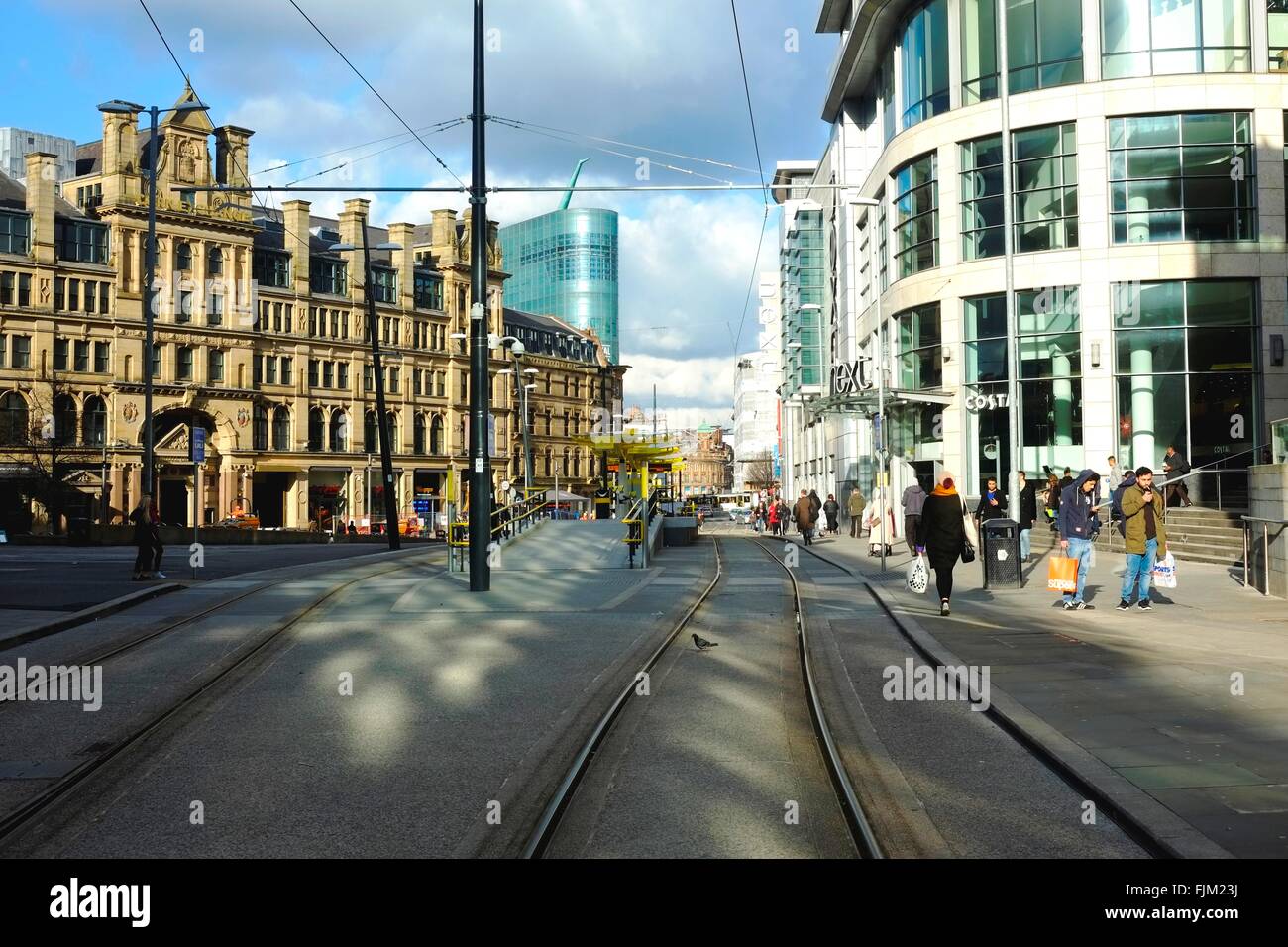 Manchester City Centre Stockfoto