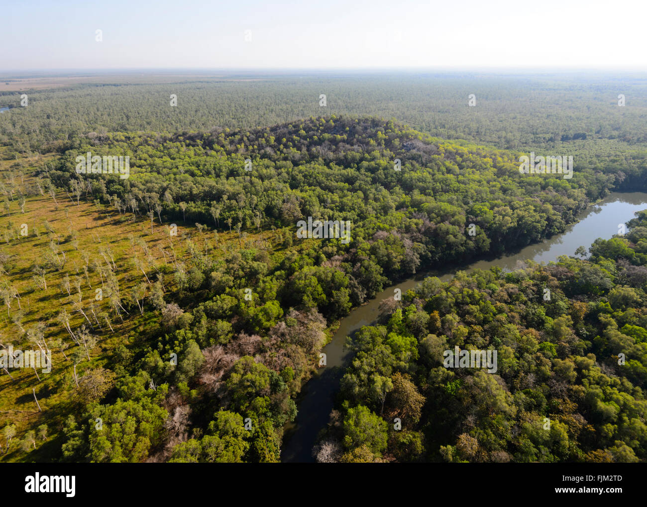 Luftaufnahme der Landschaft in der Nähe von Darwin, Northern Territory, Australien Stockfoto