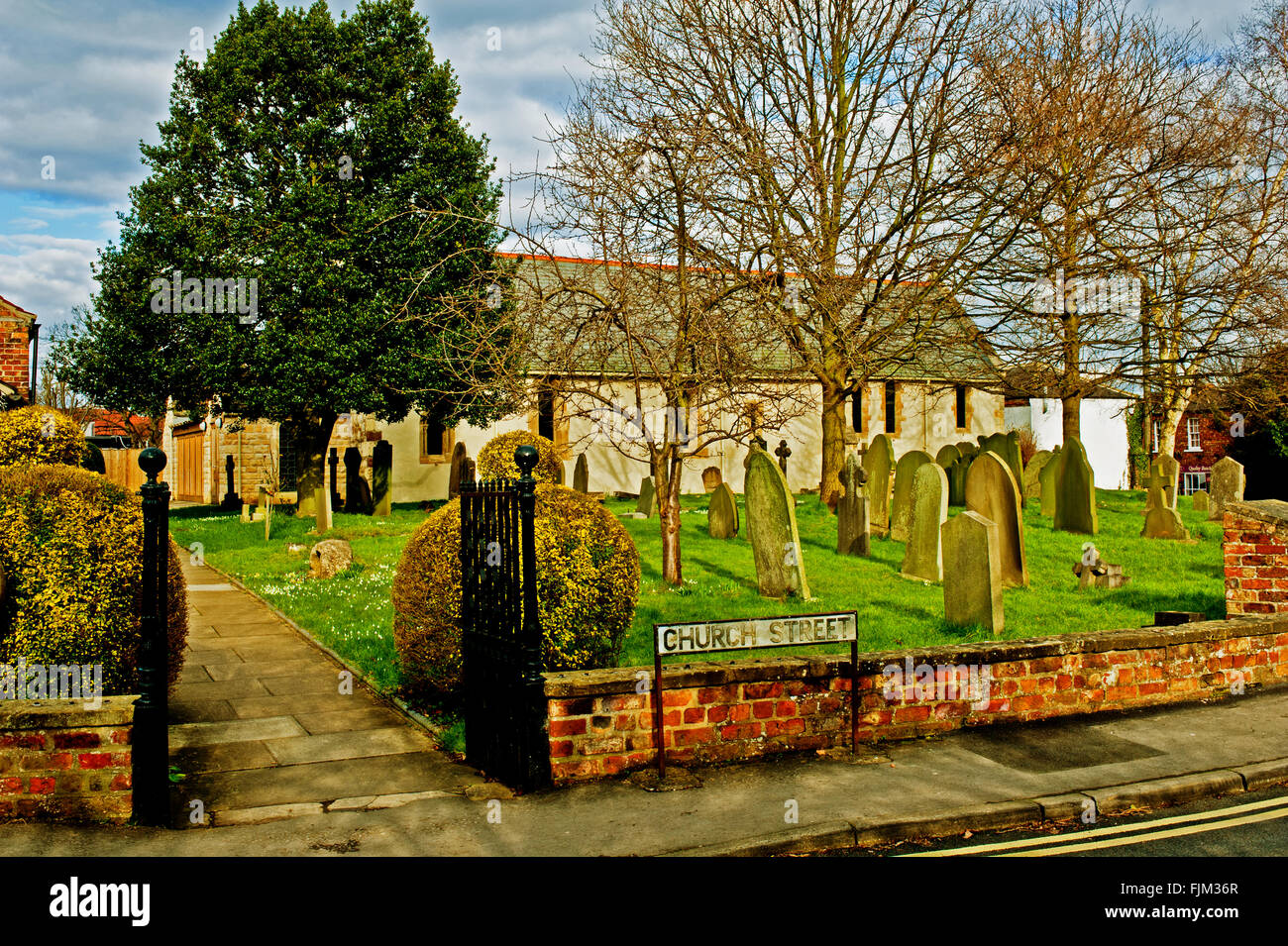 St.Giles Kirche, Copmanthorpe, Yorkshire, Stockfoto