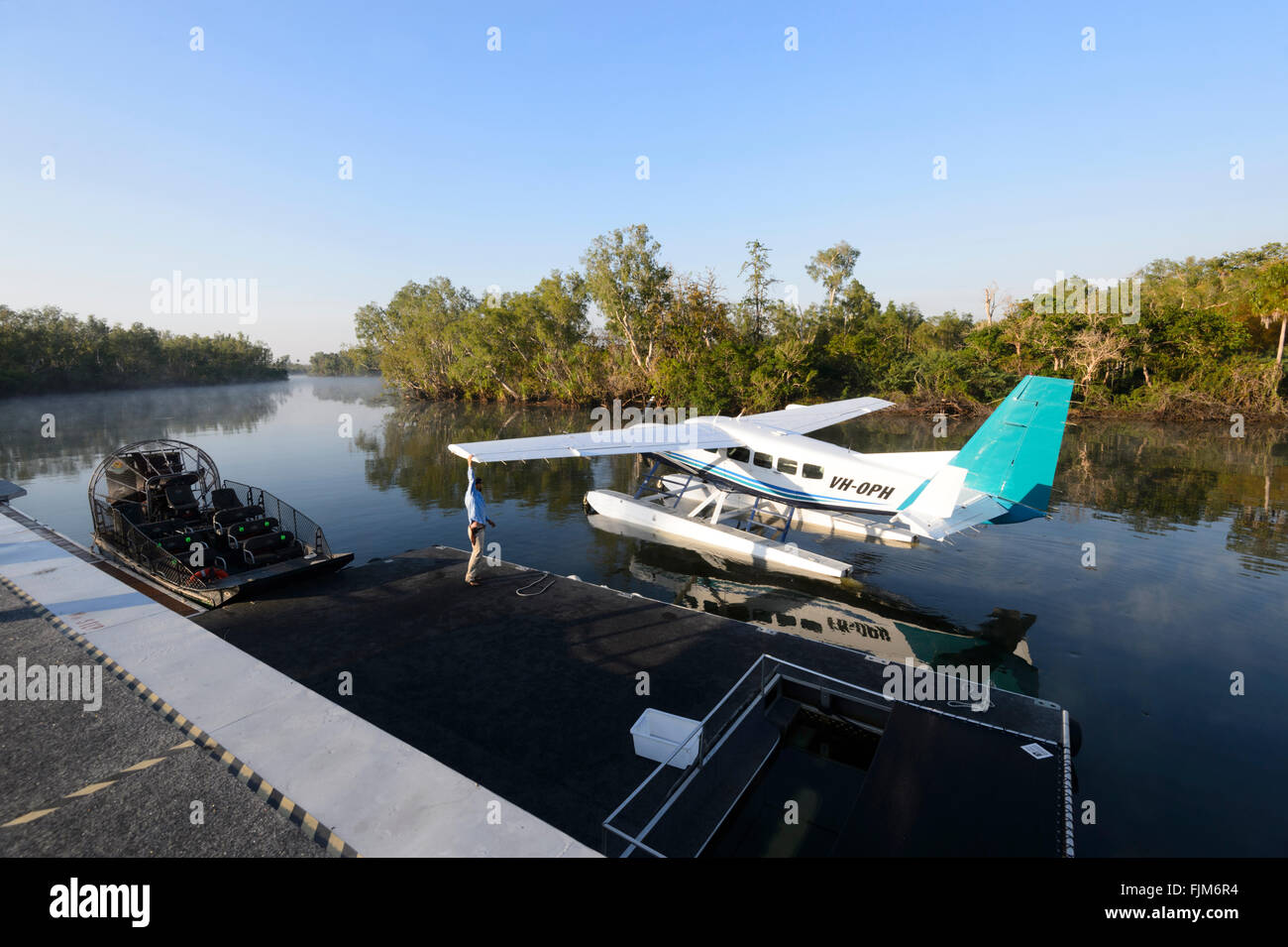 Ponton Outback Wasserflugzeug Abenteuer, Darwin, Northern Territory, Australien Stockfoto