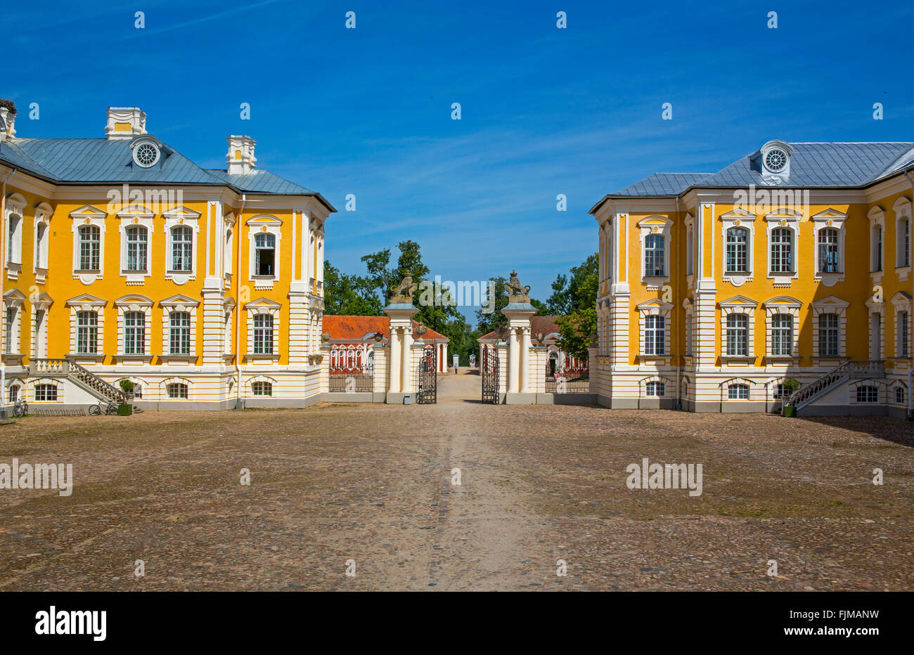 Geographie/Reisen, Lettland, Bauska, Schloss Rundale, Additional-Rights - Clearance-Info - Not-Available Stockfoto