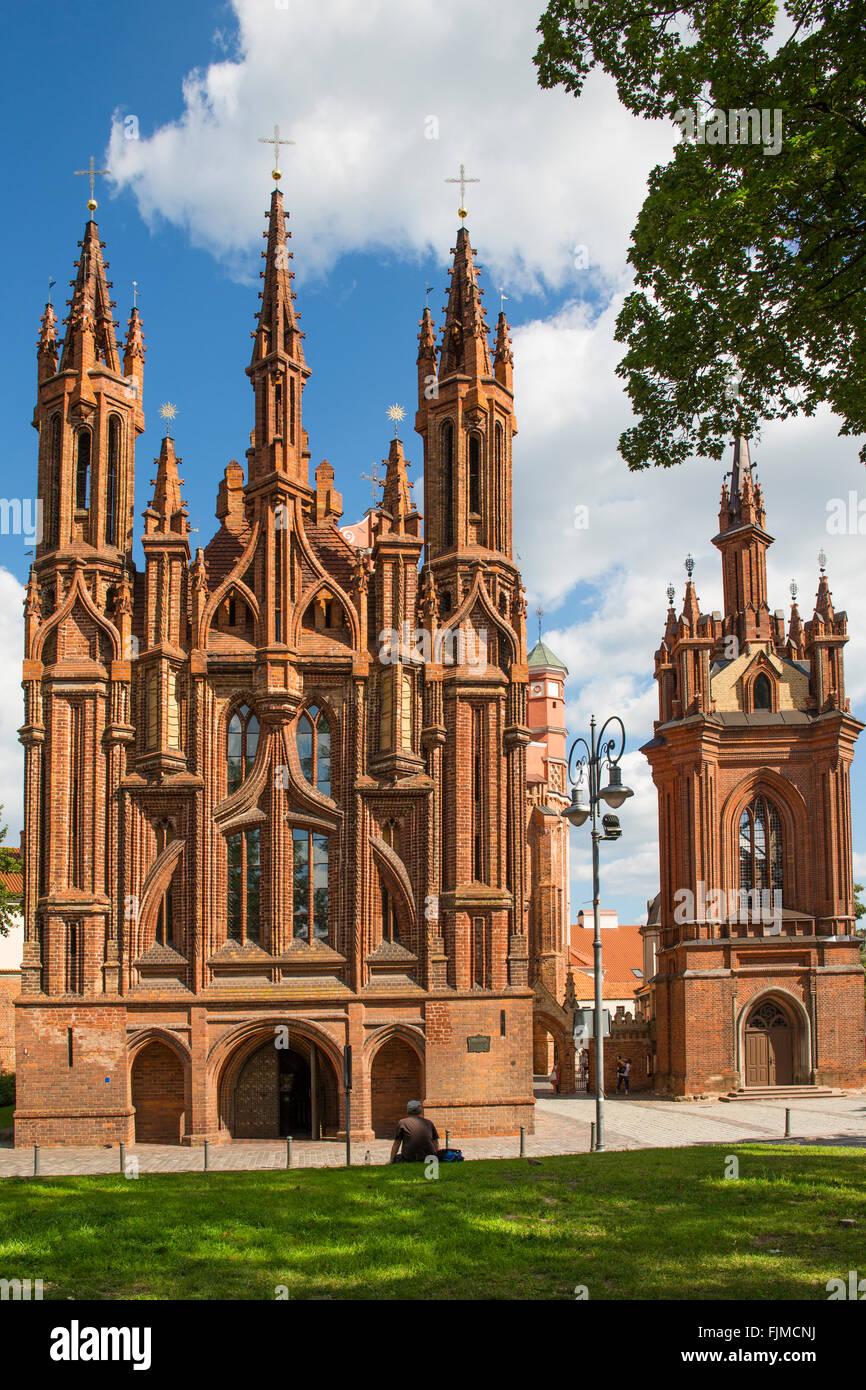Geographie/Reisen, Litauen, Vilnius, St. Ann, das Gotische Viertel, Additional-Rights - Clearance-Info - Not-Available Stockfoto