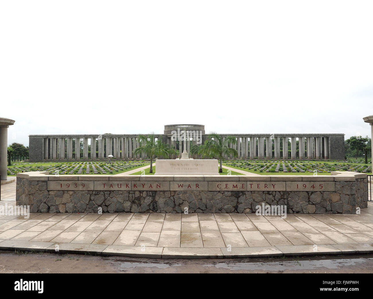 Die Commonwealth War Cemetery, Taukkyan Soldatenfriedhof in Yangon, Myanmar Stockfoto