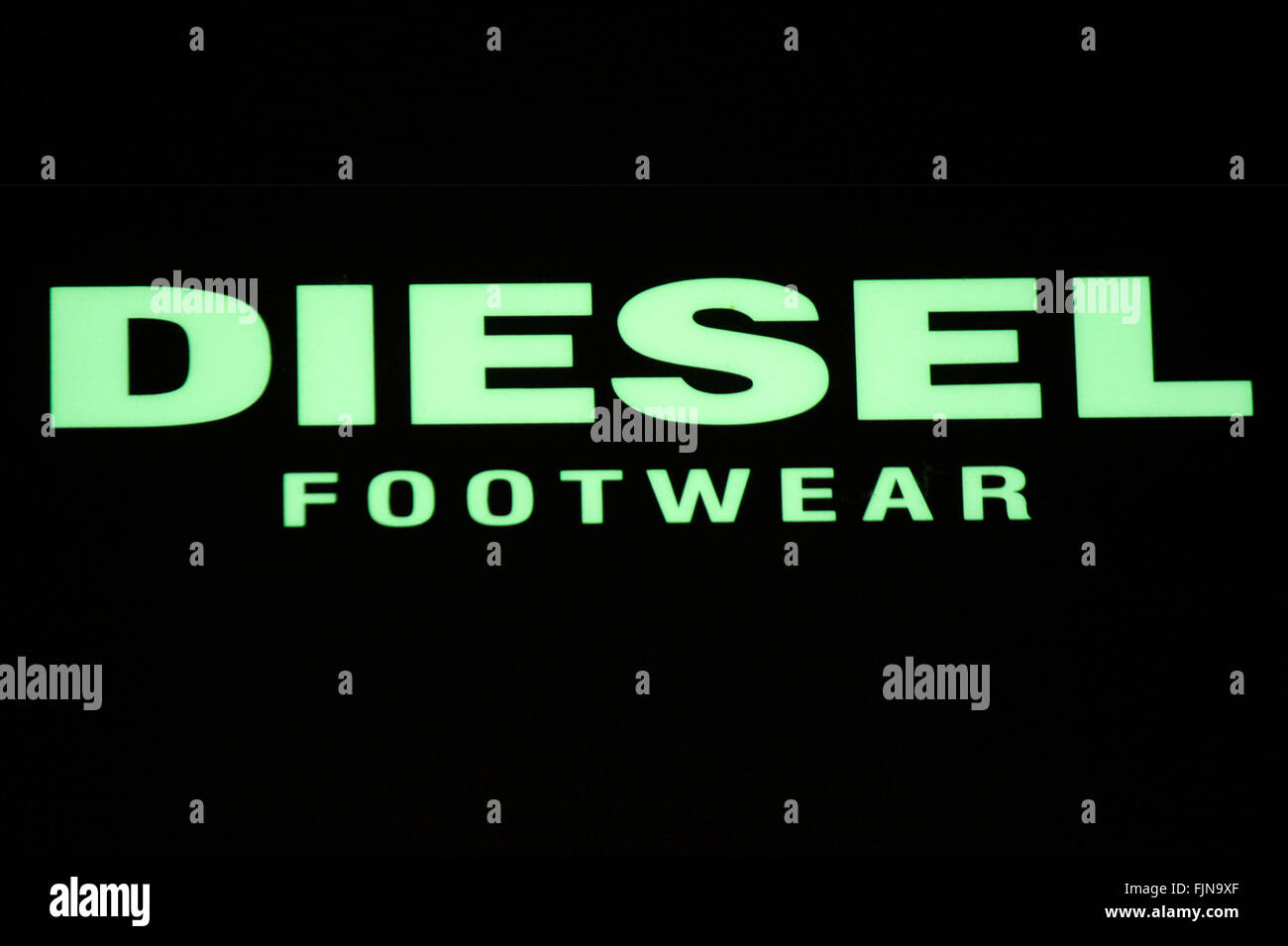Markenname: "Diesel Schuhe", Berlin. Stockfoto