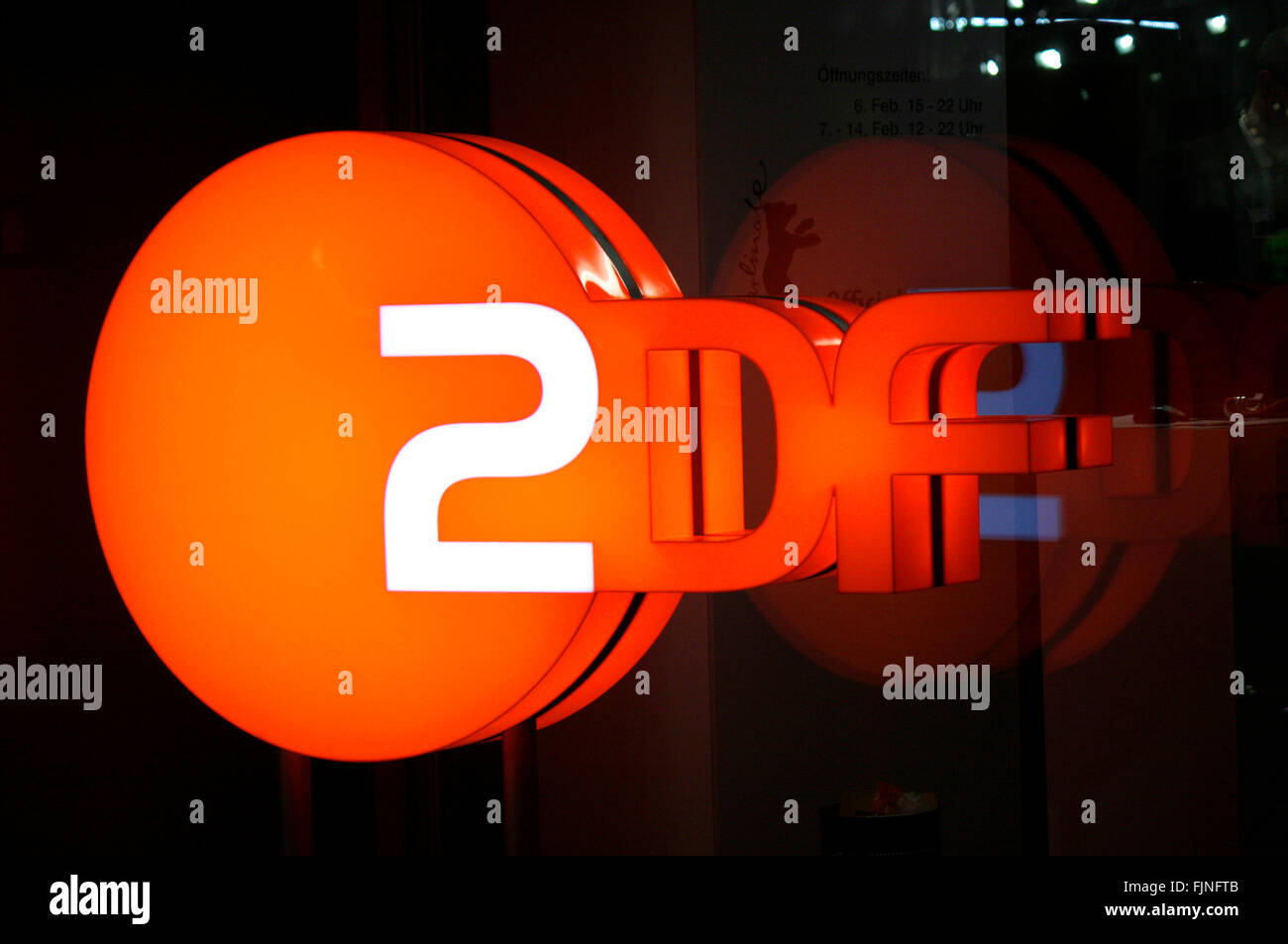 Markenname: "ZDF", Berlin. Stockfoto