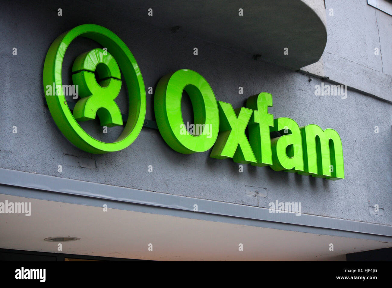 Markenname: "Oxfam", Berlin. Stockfoto