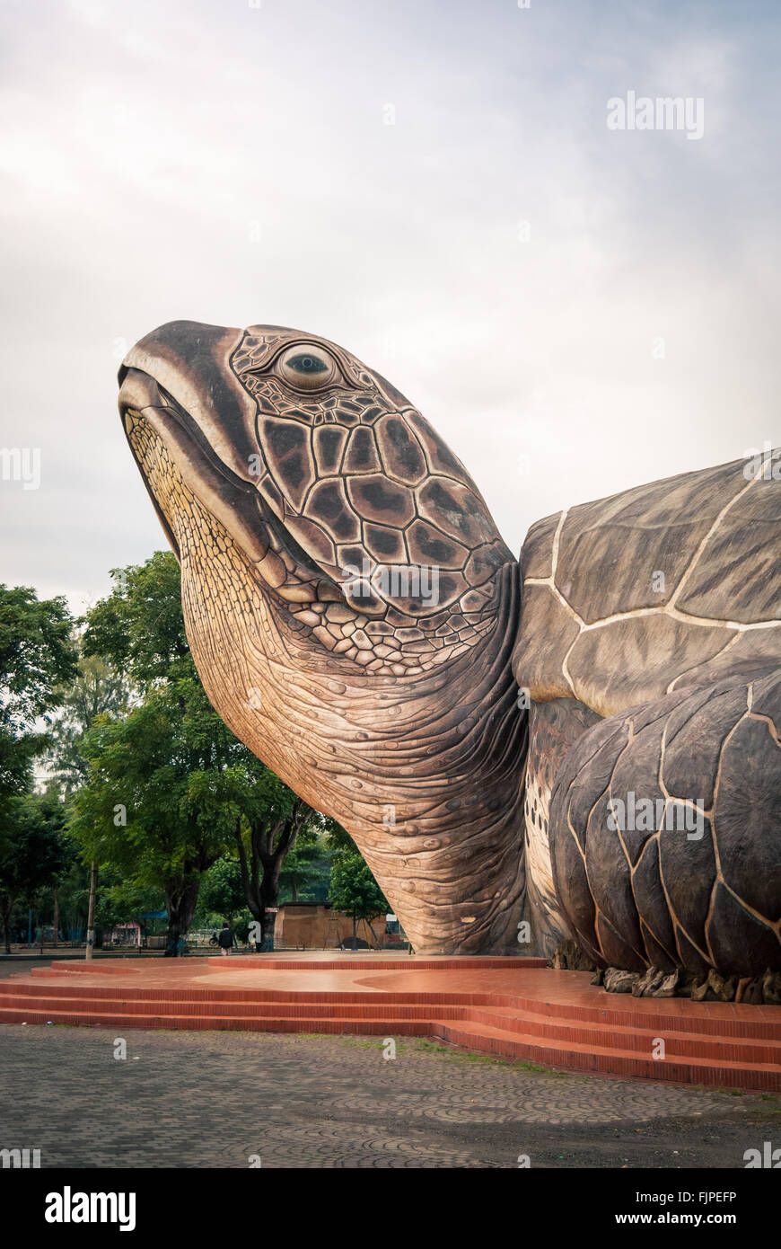 Die Kura Kura Ocean Park Gebäude in Jepara, Zentraljava, Indonesien. Stockfoto