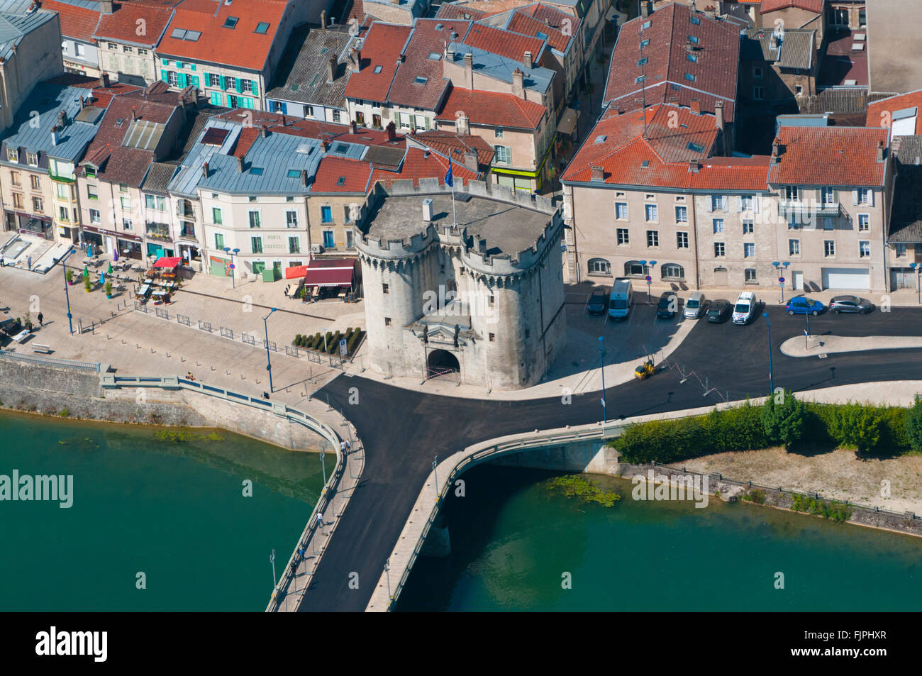 Meuse (55), Ville de Verdun, Porte Chaussee (Vue Aerienne) / / Frankreich, Meuse (55), Verdun, Tor Stadt Porte Chaussee (Aeri Stockfoto