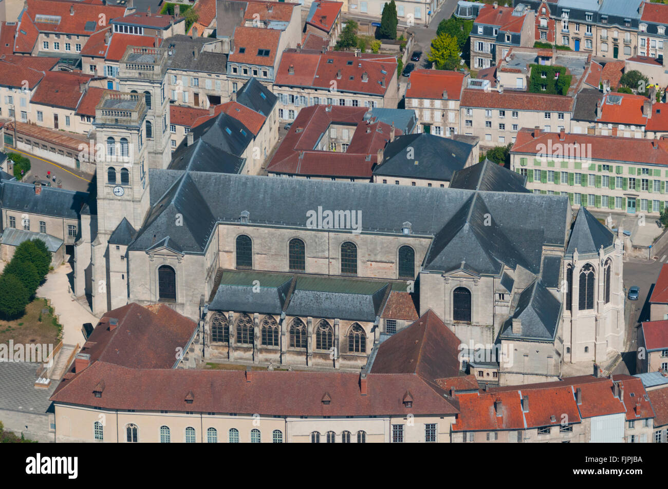 Meuse (55), Ville de Verdun, Cathedrale Notre Dame de Verdun (Vue Aerienne) / / Frankreich, Meuse (55), Verdun Stadt, Notre Dame de V Stockfoto