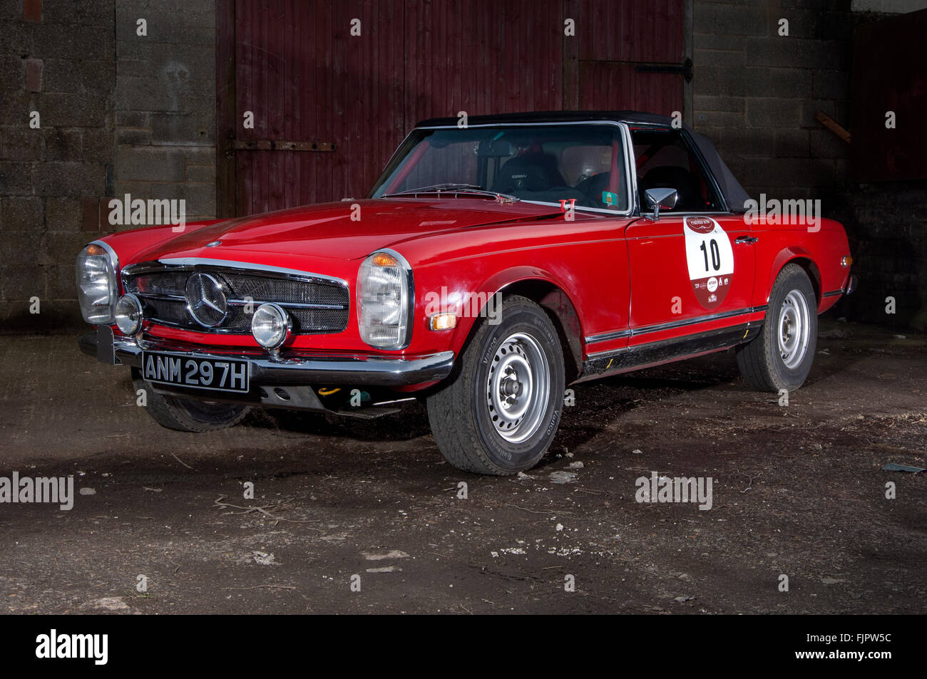 1969 Mercedes 280 Pagode Rennwagen Stockfoto