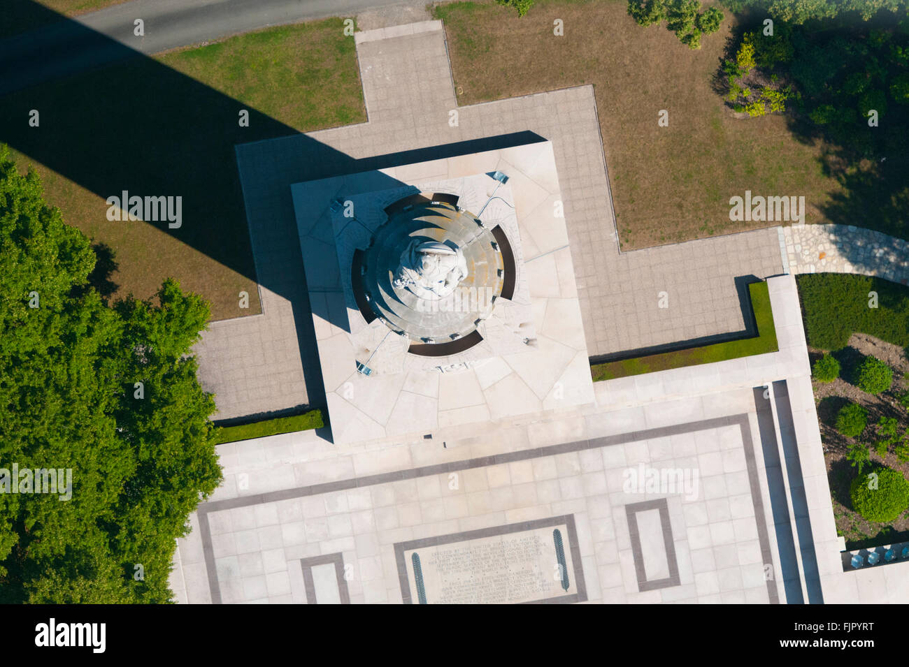 Meuse (55), Montfaucon d'Argonne, Butte de Montfaucon, Monument Aux Soldats Soldats Americains (Vue Aerienne) / / Frankreich, Meuse Stockfoto
