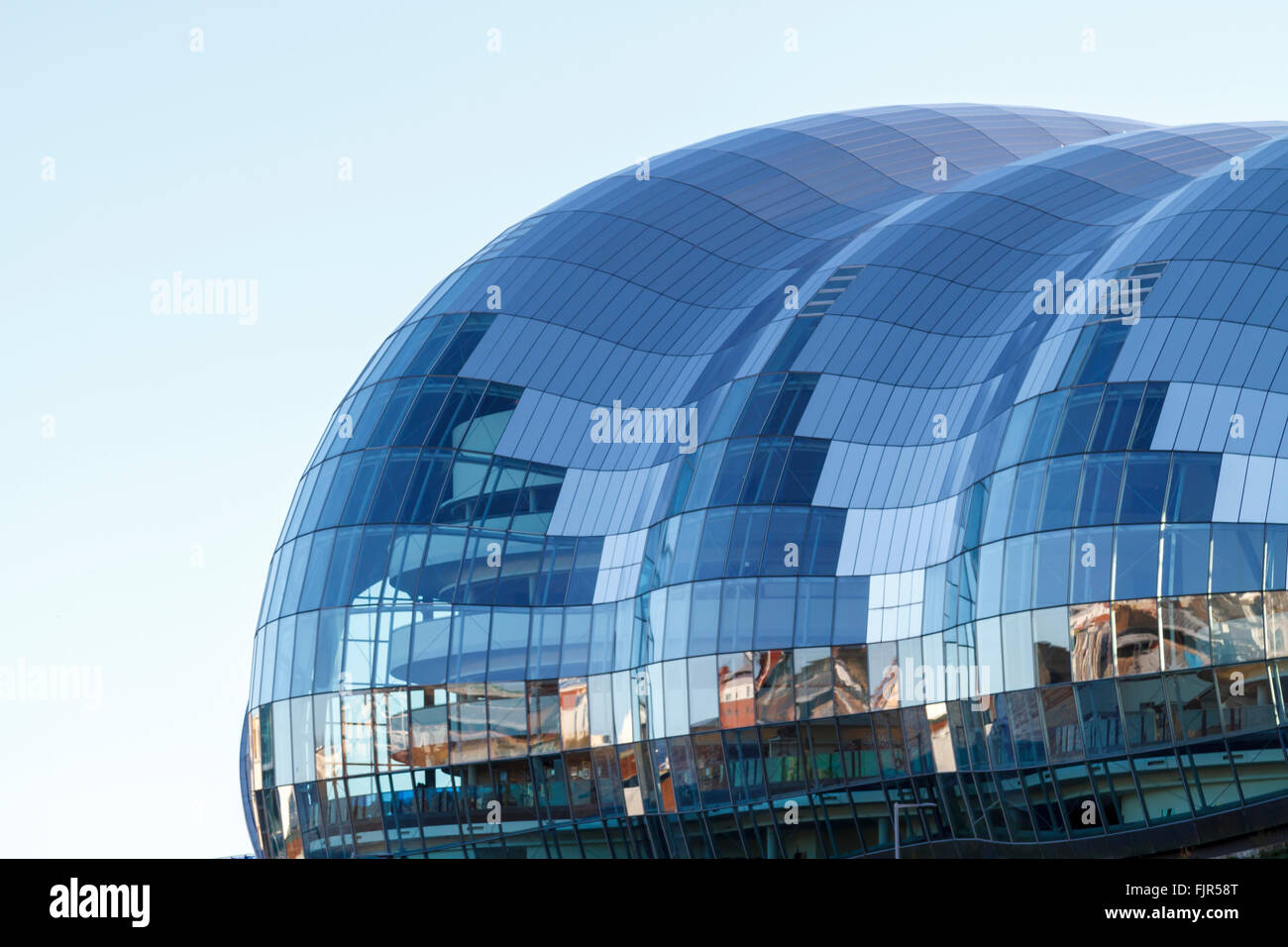 Kultige Dach der Salbei in Gateshead, Zentrum für musikalische Bildung und Leistung in der Stockfoto