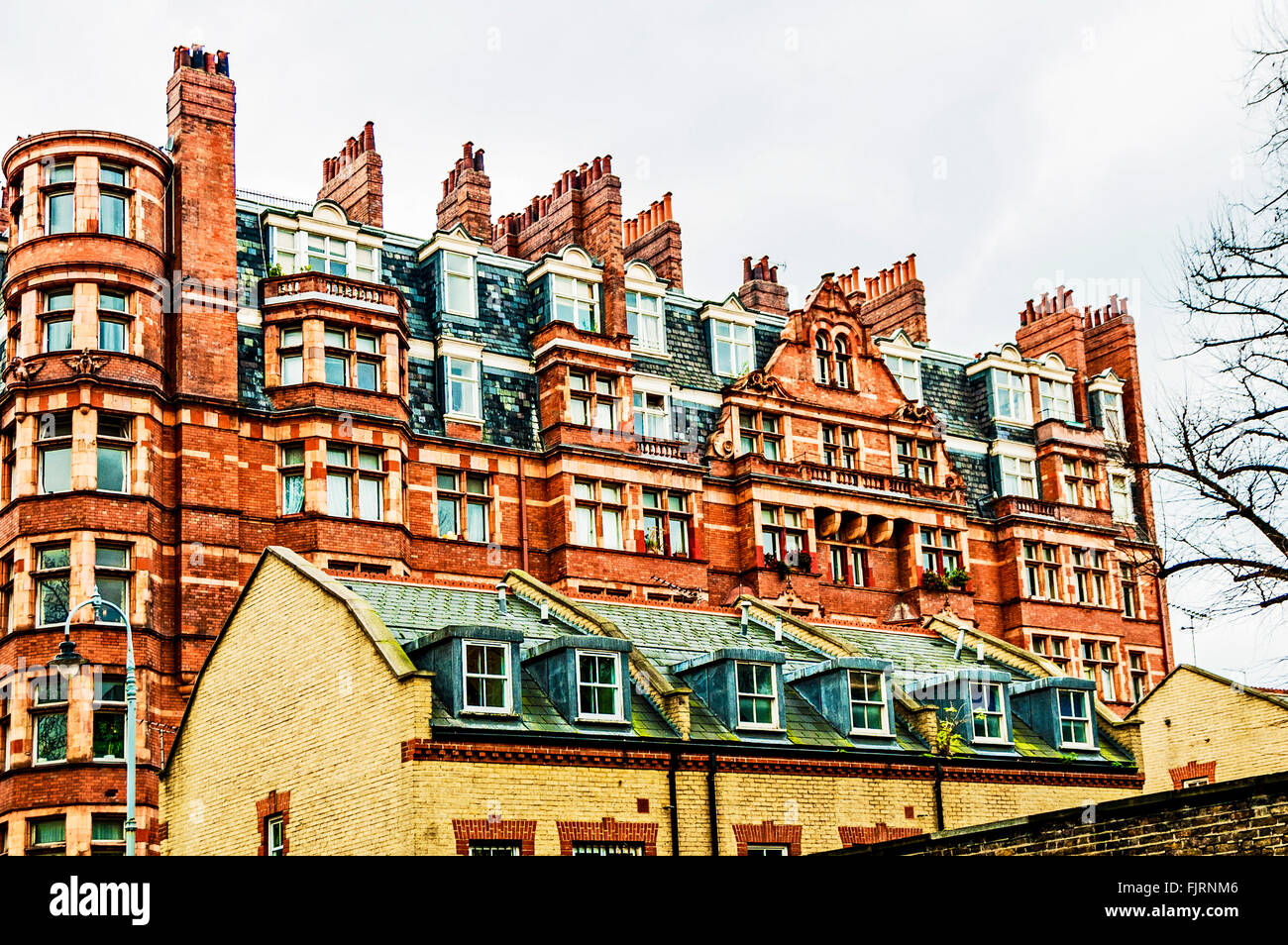 Wohnungen in London Bloomsbury Bereich; Haeuser in Bloomsbury Stockfoto