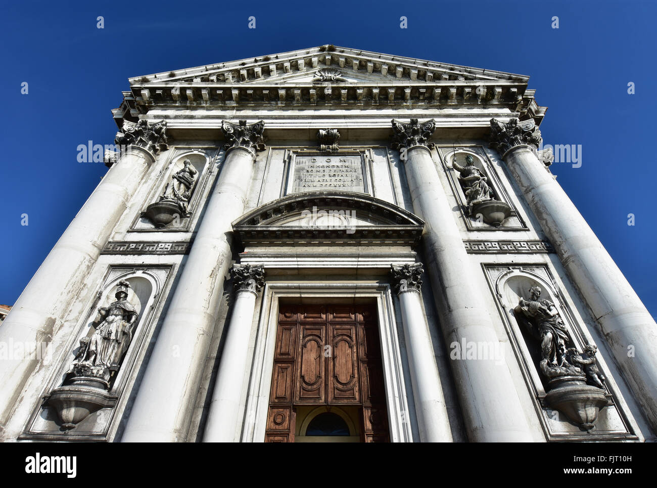Gesuati Dominikanerkirche imposanten neoklassizistischen Fassade Stockfoto