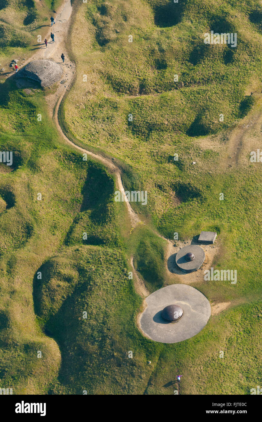 Meuse (55), Verdun, champs de Batailles De La 1ere Guerre Mondiale, Douaumont, Fort (Vue Aerienne) / / Frankreich, Meuse (55), Verd Stockfoto
