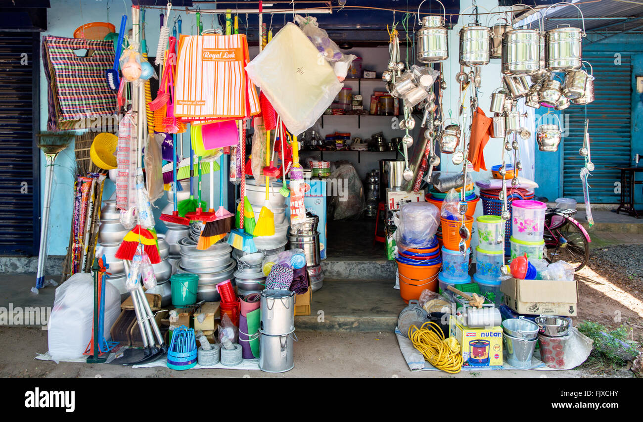 Baumarkt Alleppey Kerala Indien Stockfoto