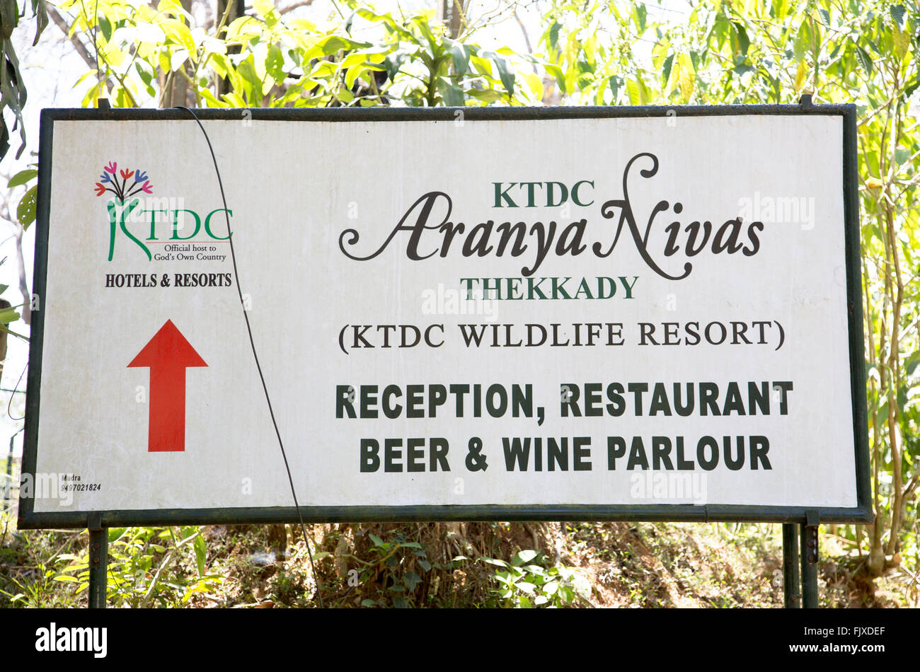 KTCD Wildlife Resort Aranya Nivas Thekkady Kerala Indien Stockfoto