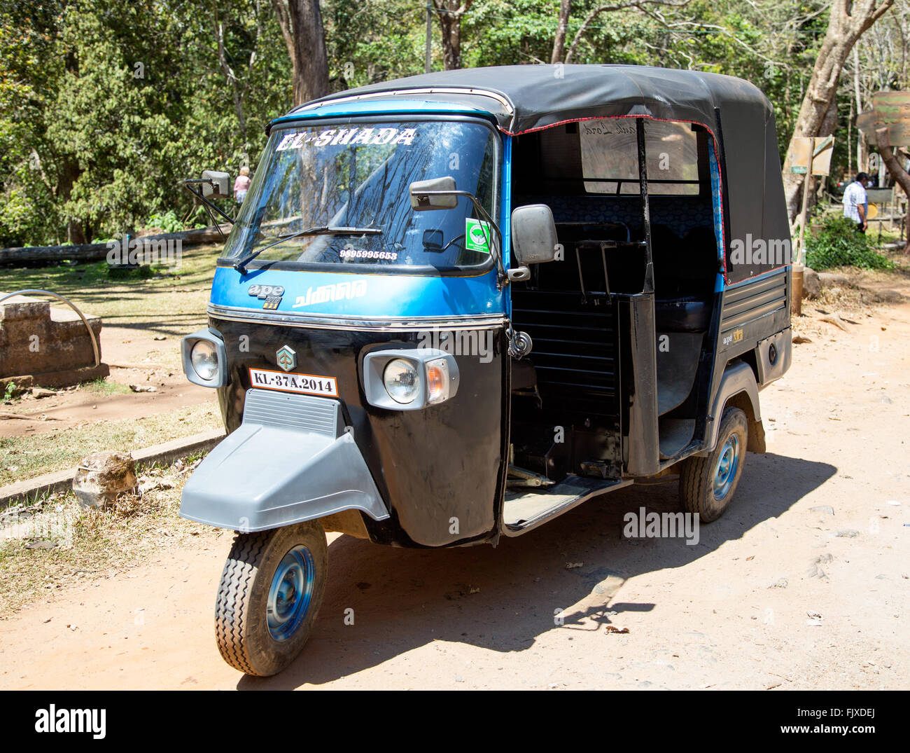 Indische Tuk Tuk Kerala Indien Stockfoto