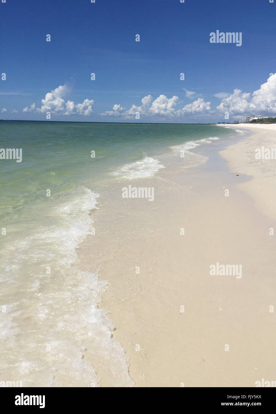 Weißen Sandstrand in Naples, Florida Stockfoto