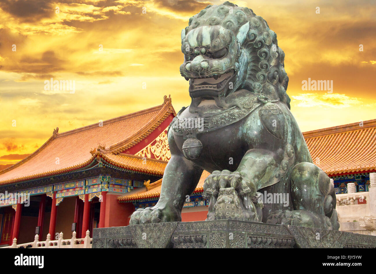 Das Palastmuseum in der verbotenen Stadt, China Stockfoto