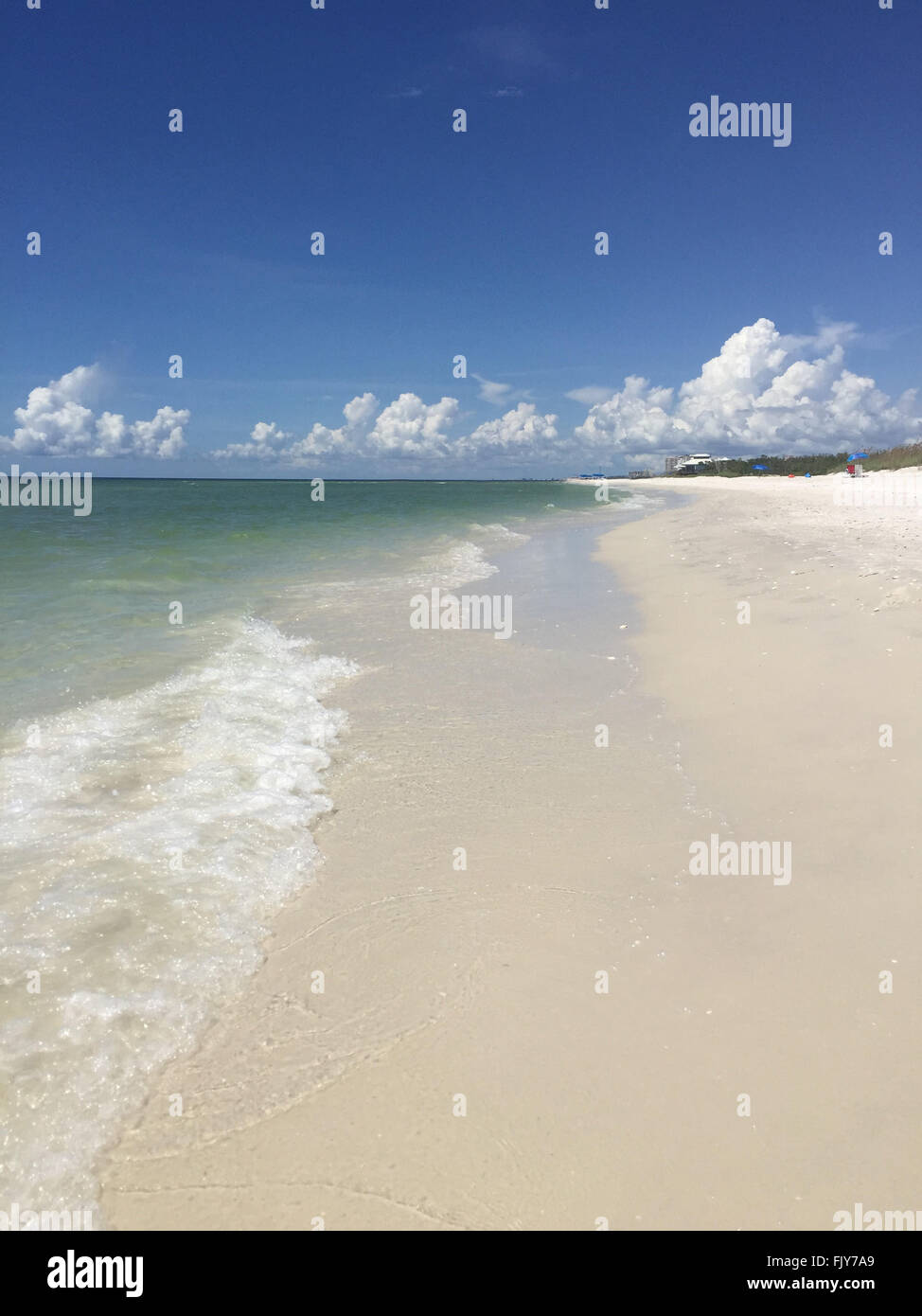 Weißen Sandstrand in Naples, Florida Stockfoto