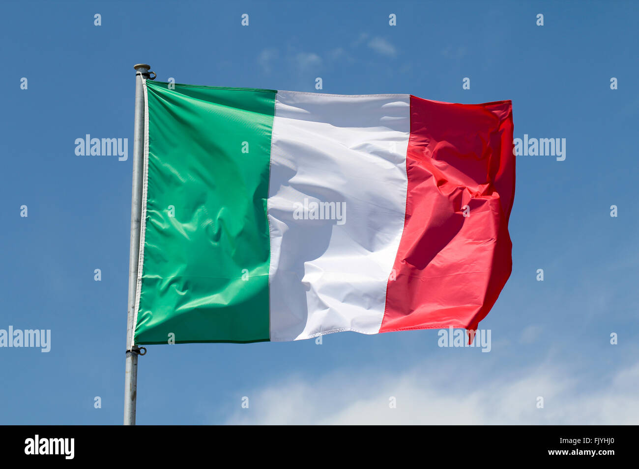Italienische Flagge Stockfoto