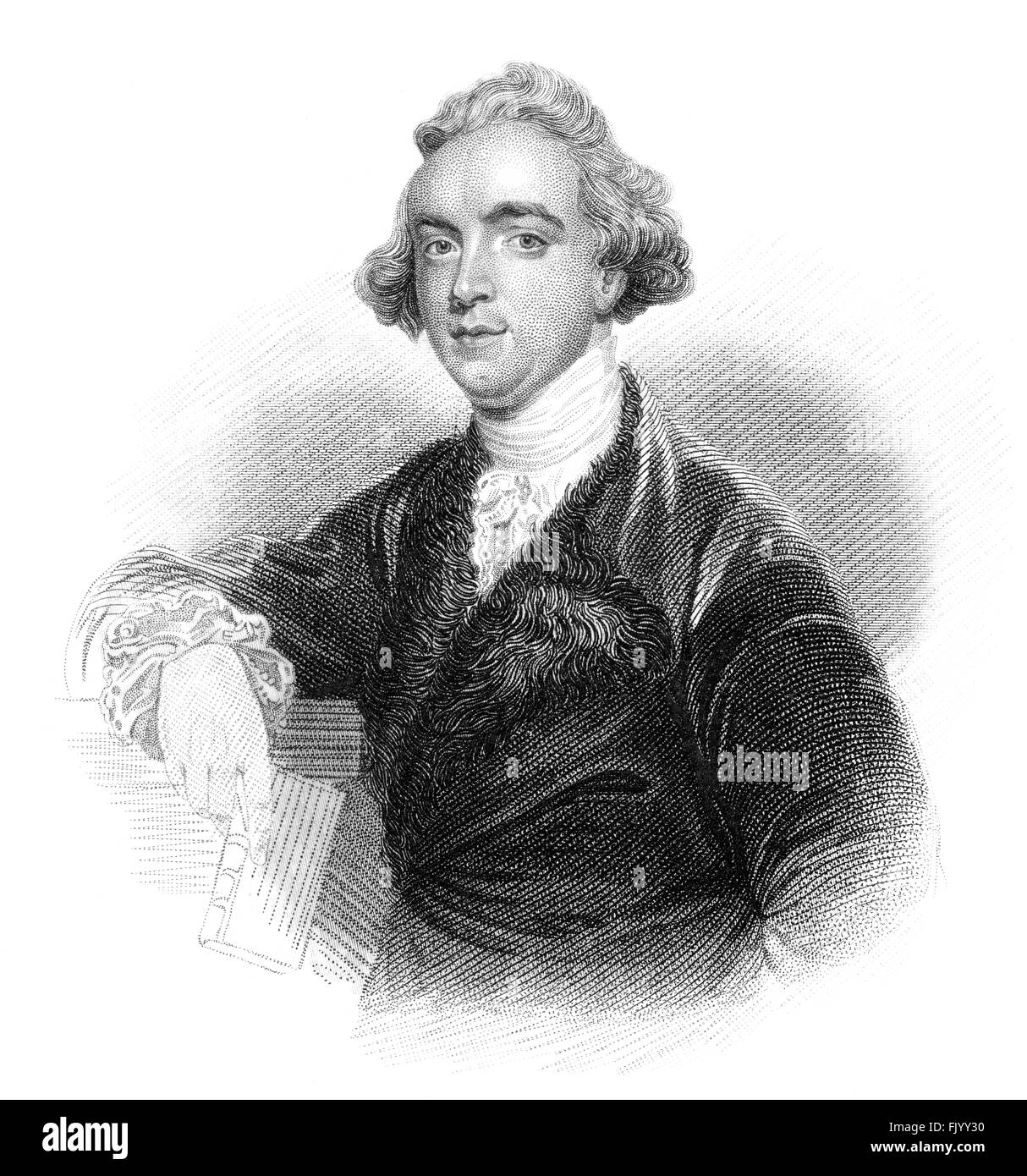 Sir William Jones, 1746-1794, ein Anglo-Waliser Philologe, Richter, Gelehrter des alten Indien Stockfoto